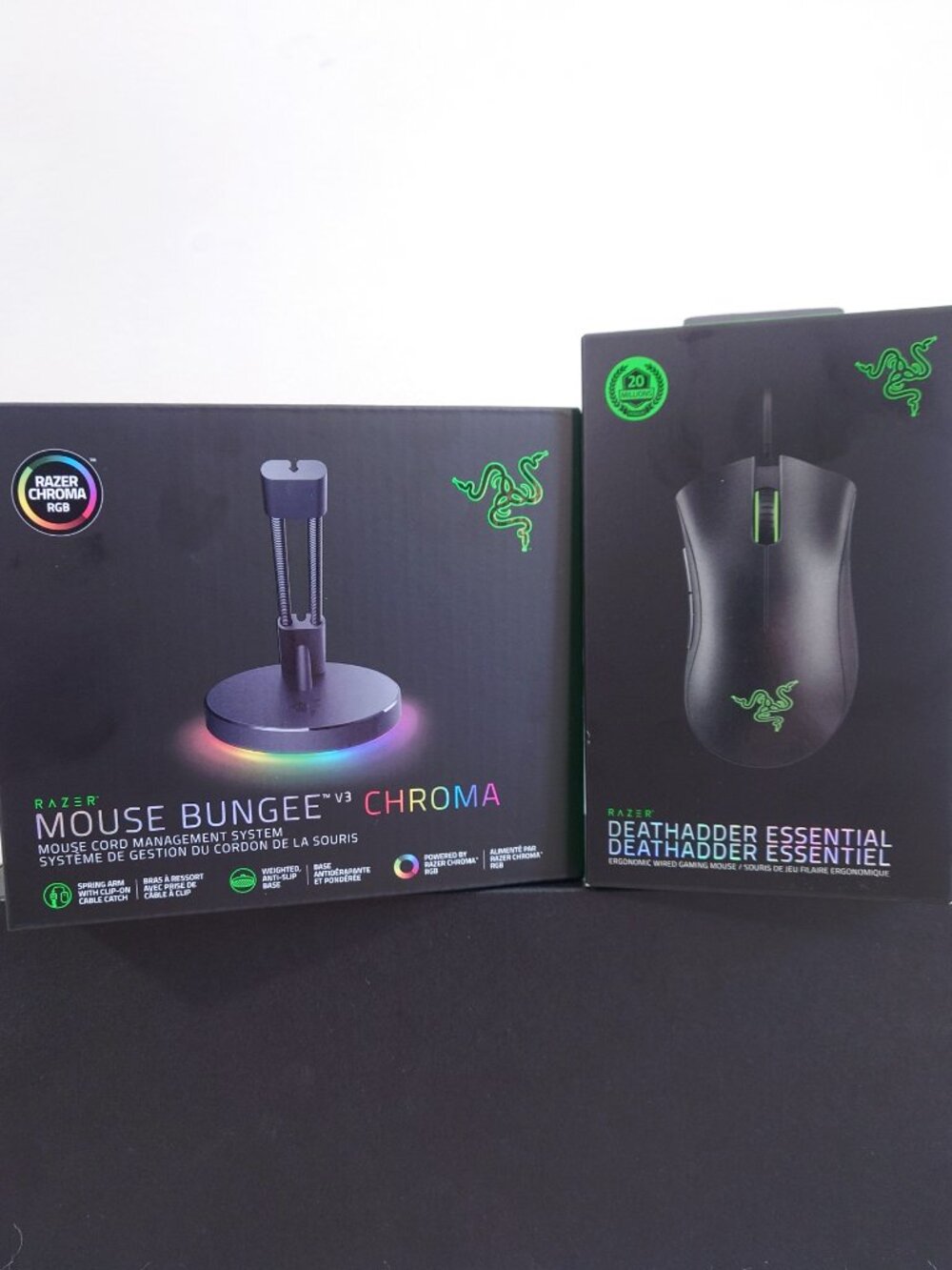 [BNIB] RAZER DeathAdder Essential Gaming Mouse & Mouse Bungee V3 Chroma
